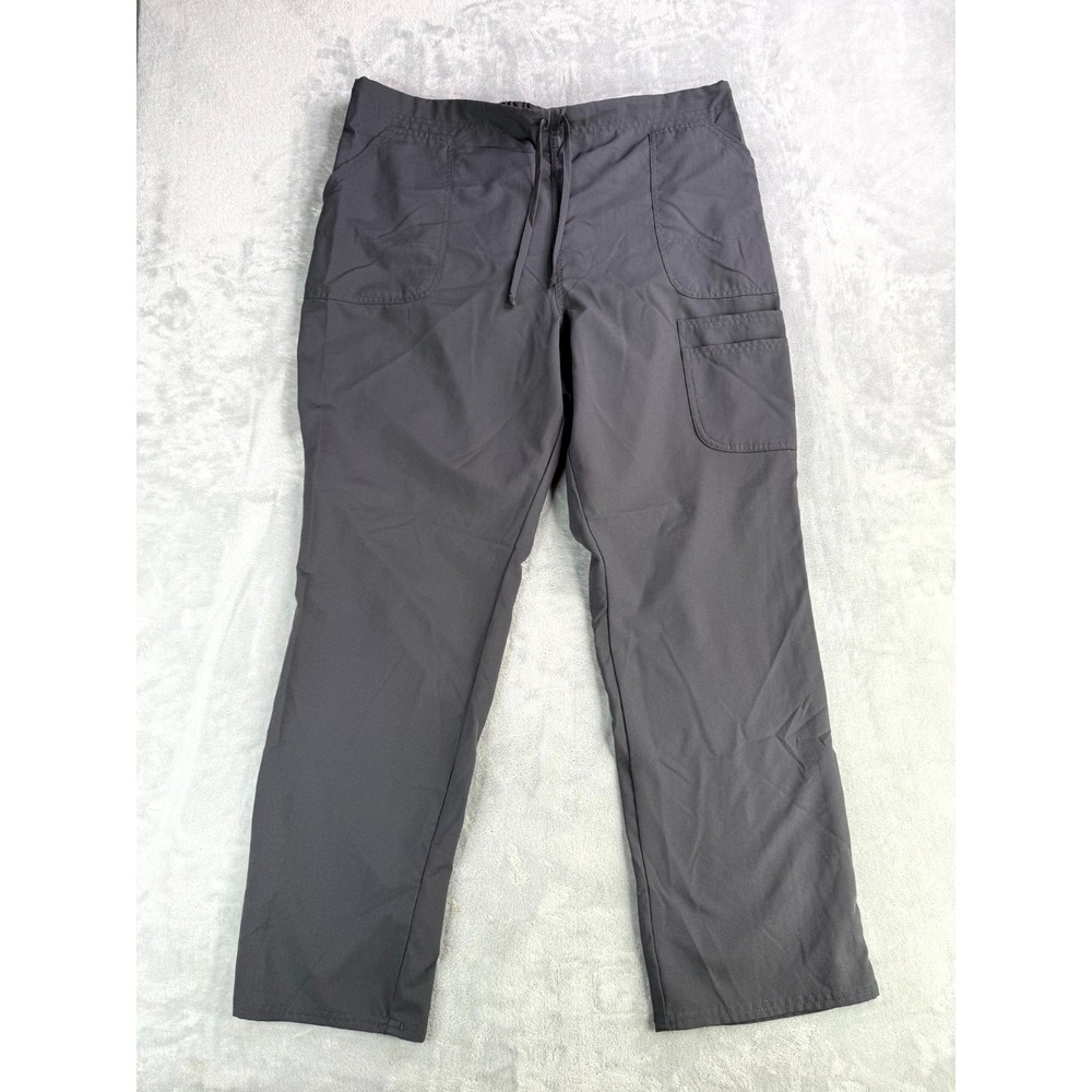 Scrubstar Core Essentials Scrub Cargo Pant Womens XL Gray Medical Drawstring